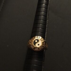 Gold Yin Yang Ring
